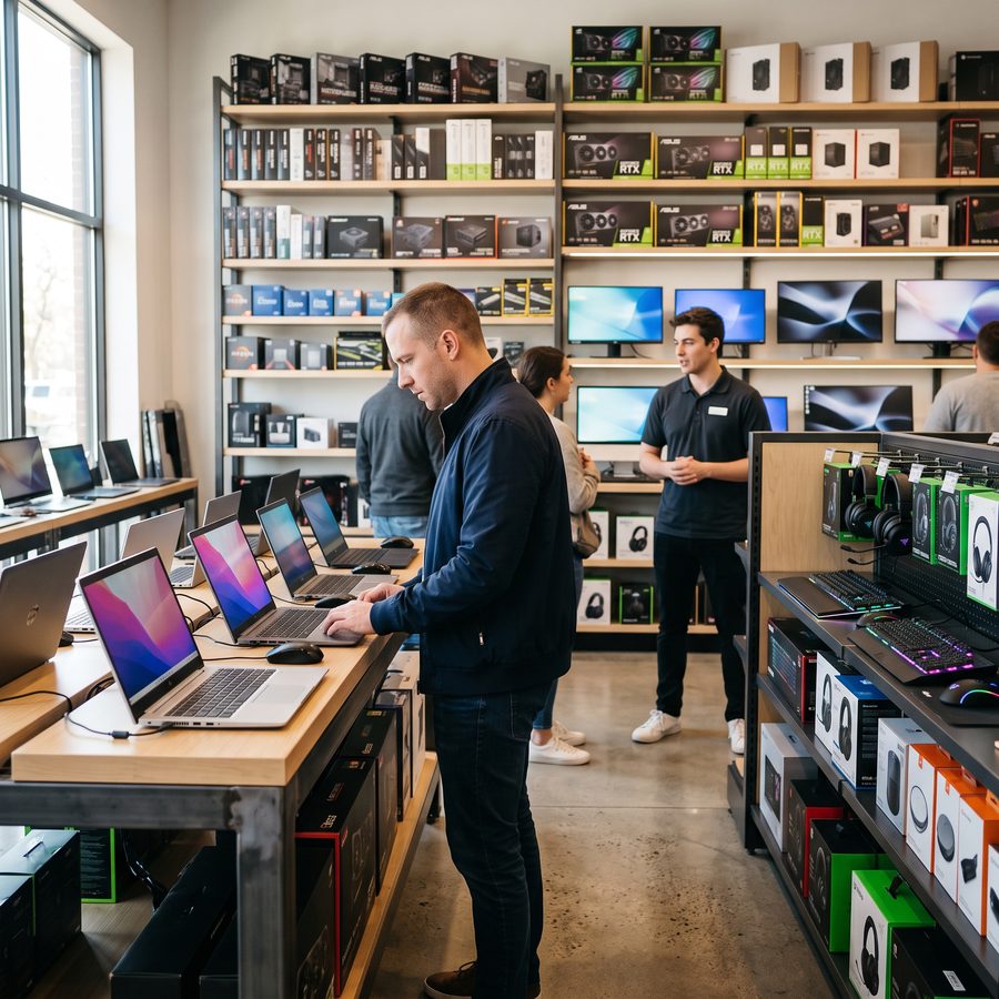 Vente et fourniture de postes de travail, ordinateurs portables, imprimantes, serveurs et périphériques, choisis selon vos besoins et déployés par nos équipes.